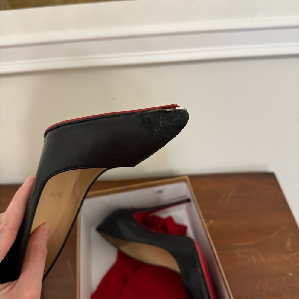 Damaged Christian Louboutin Pigalle Follies Black in box damaged - Picture 12 of 13